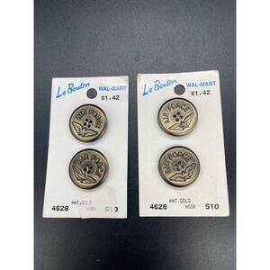 Vintage Air Force Buttons Le Bouton 2 Sets of 2 Made in Italy